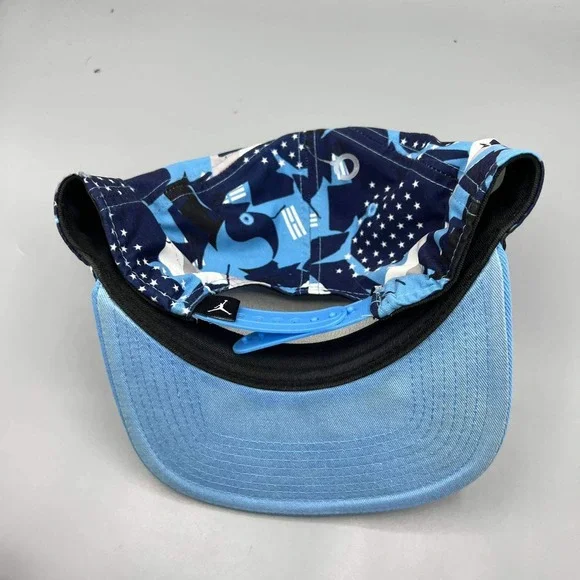 Air Jordan Worldwide Hat Men Blue Embroidered Jumpman Snap Back‎ Cap